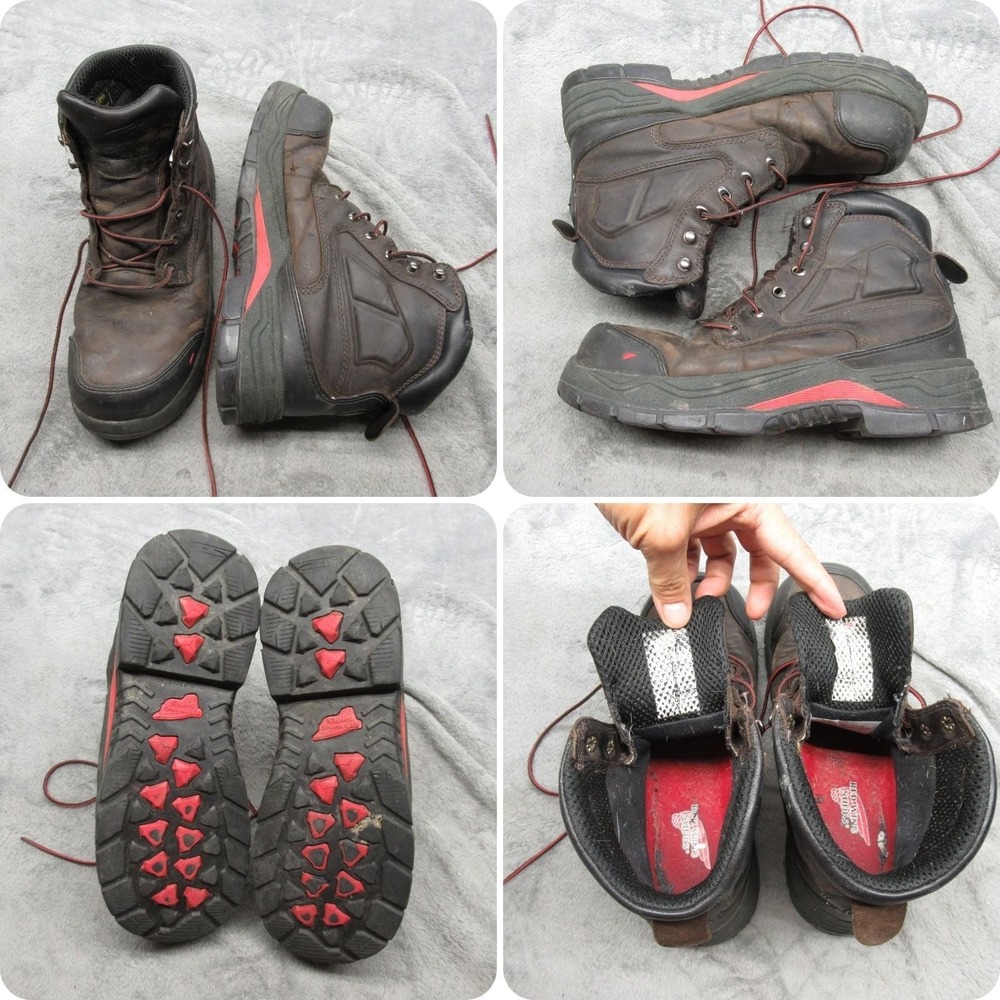 Red Wing King Toe Boots Men 9.5 Steel Toe Work 400g Insulated ADC Waterproof